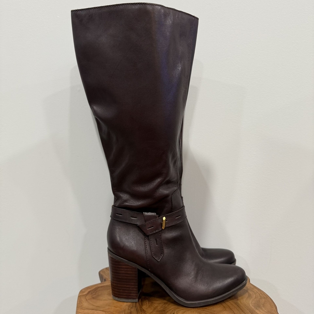 Naturalizer Dark Brown Heeled Boots
